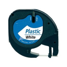 BK-White 12mmX4m Plastica for Dymo 2000,LT100H,QX50S0721660
