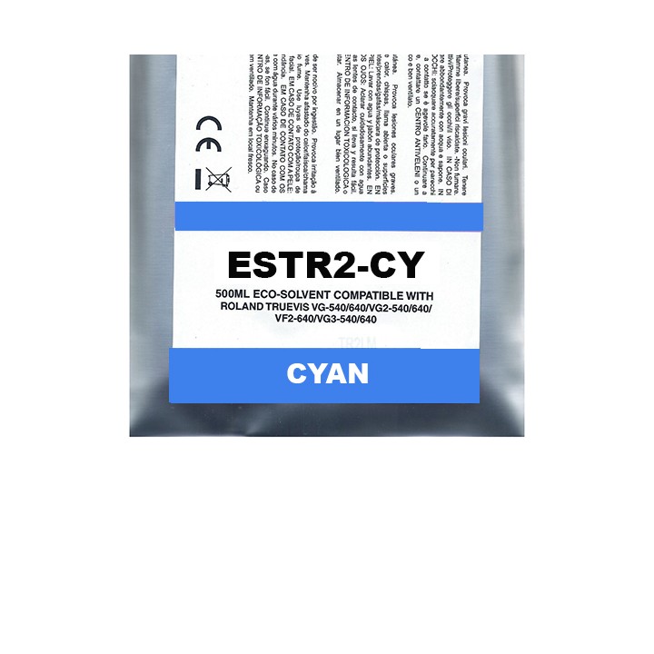 Ciano Pigment Eco-Solvent Ink Bag Compa Roland TrueVIS SG2,VG2,VF2,SG3,VG3500ML