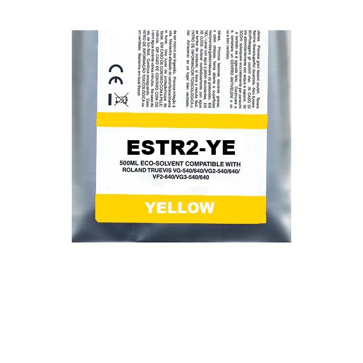 Yellow Eco-Solvent Ink Bag Compa Roland TrueVIS SG2,VG2,VF2,SG3,VG3500ML