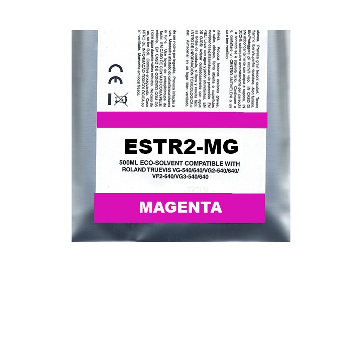 Magente Eco-Solvent Ink Bag Compa Roland TrueVIS SG2,VG2,VF2,SG3,VG3500ML