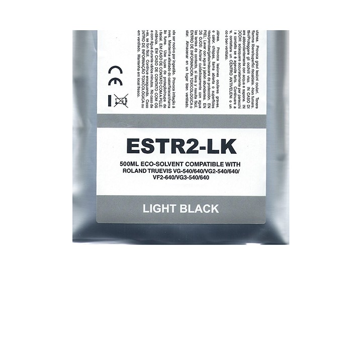 Black Light Eco-Solvent Ink Bag Compa Roland TrueVIS SG2,VG2,VF2,SG3,VG3500ML